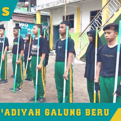 Anggota Pramuka MTs As’adiyah Galung Beru Antusias Ikuti Latihan