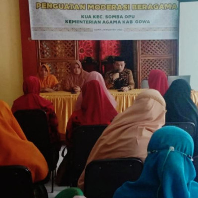 KUA Somba Opu Gelar Penguatan Moderasi Beragama