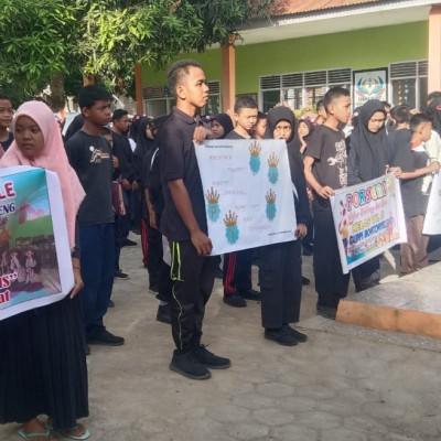 Upacara Pembukaan Porseni Antar Kelas di MTs Bontonyeleng