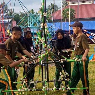 Semarakkan KELAPA GT-08, MTs As’adiyah Galung Beru Ikuti Lomba Pionering