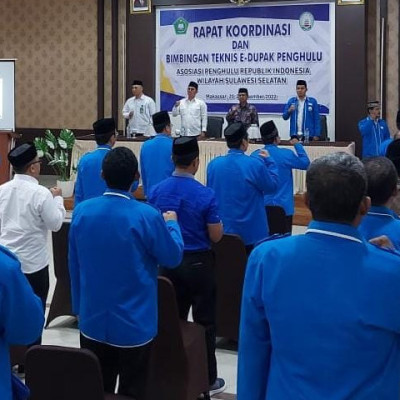 Konsolidasi dan Tingkatkan Kemampuan Teknis Penghulu, APRI Sul-Sel Gelar Rakor dan Bimtek E-Dupak