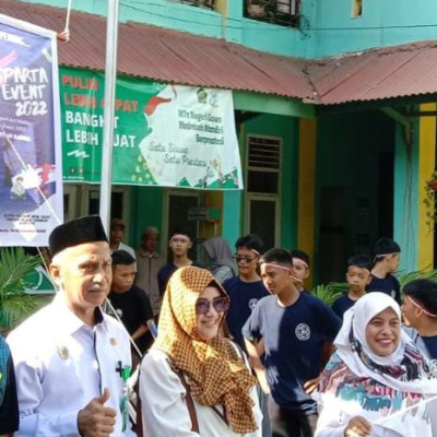 Pengawas Kemenag Gowa Saksikan Pembukaan Event Sparta di MTsN Gowa