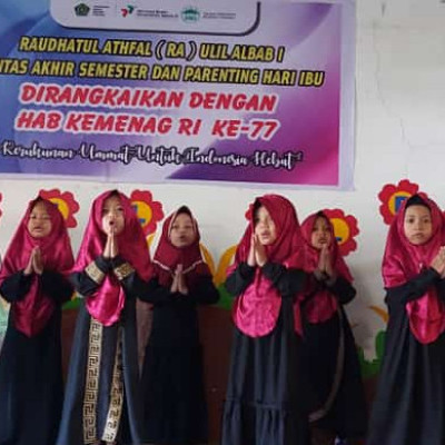 RA Ulil Albab 1 Gowa Gelar Pentas Seni dan Penerimaan LPPAD