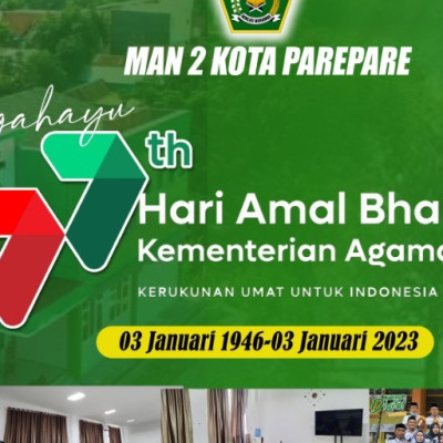 Totalitas Warga MAN 2 Kota Parepare pada Peringatan HAB ke-77 Kemenag RI 