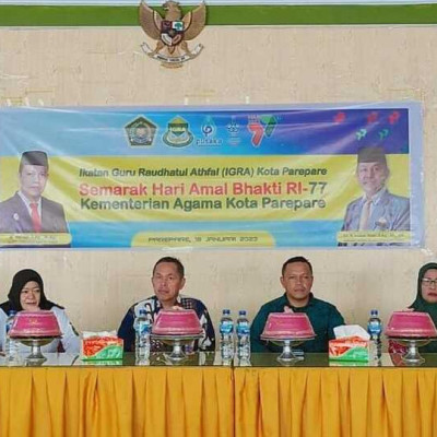 Semarak HAB ke-77 Kemenag RI, PD IGRA Gelar Lomba Tingkat RA se-Kota Parepare