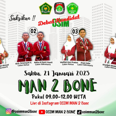 KPO MAN 2 Bone Suguhkan Miniatur Berdemokrasi Sehat