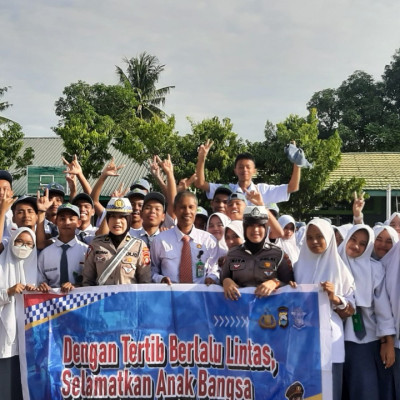 Go to School, Satlantas Polres Bone Ajak Siswa MAN 2 Bone Jadi Pelopor Keselamatan Berlalulintas