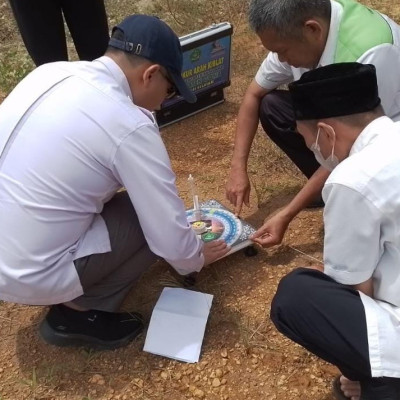 Bimas Islam Kemenag Gowa Ukur Arab Kiblat di 3 Masjid