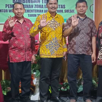 Kepala MTsN Parepare dan 6 Guru Ikuti Bimtek Pembangunan ZI Tahun 2023 