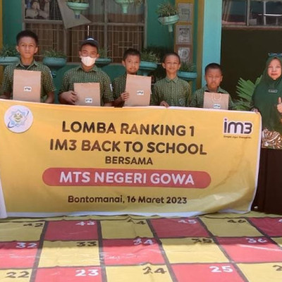 Adu Otak, Ratusan Siswa MTsN Gowa Ramaikan Event Ranking Satu