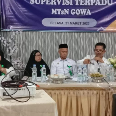 Supervisi Terpadu di MTsN Gowa, Ajang Penguatan Tupoksi Pendidikan