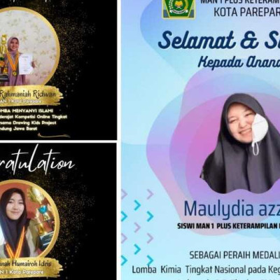 Tiga Siswa MAN 1 Kota Parepare Ukir Prestasi di Tingkat Nasional