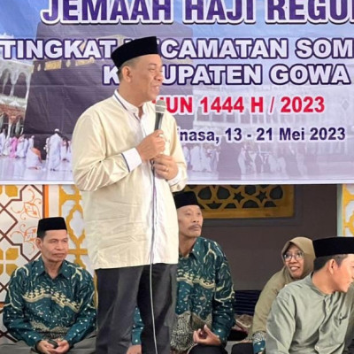 Kakankemenag Gowa Buka Manasik Haji Kecamatan Somba Opu