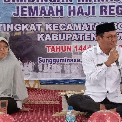 Kasubbag TU Kemenag Gowa Bahas Tahapan Berhaji di Manasik Kecamatan