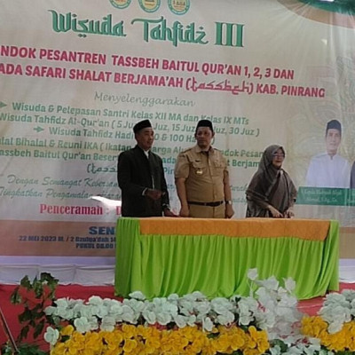 Pondok Pesantren Tassbeh Baitul Qur’an  Laksanakan  Wisuda Tahfidz Al-Qur'an III dan wisuda Tahfidz Hadits I.