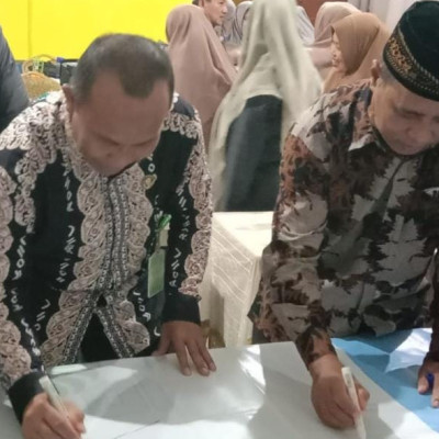 Siap Laksanakan Tugas, Stakeholder MTsN Gowa Teken Komitmen Bersama