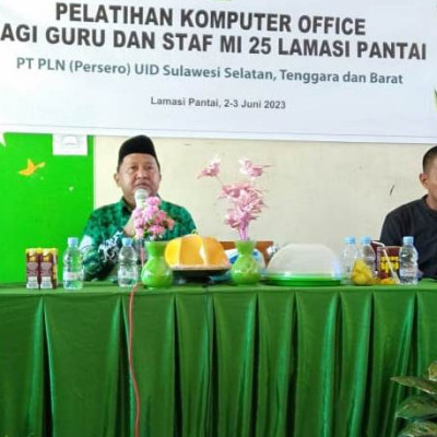 Kakan Kemenag Luwu Tutup Pelatihan Komputer Office di MIS 25 Lamasi Pantai