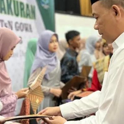 Penamatan Siswa MTsN Gowa, Kakankemenag : "Ciptakan Kesan yang Baik sebagai Alumni"