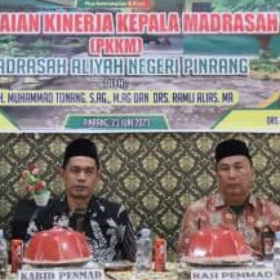 PKKM MAN Pinrang, Kabid Penmad : Berikan Penilaian Secara Objektif