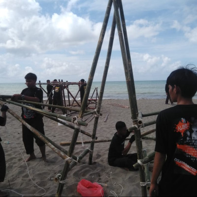 Pangkalan MA Ma'arif Bulukumba Ikuti Lomba Bangunan Kreatif Pada Kegiatan Kemah HUT Pramuka Ke-62 Kwarran Ujung Bulu