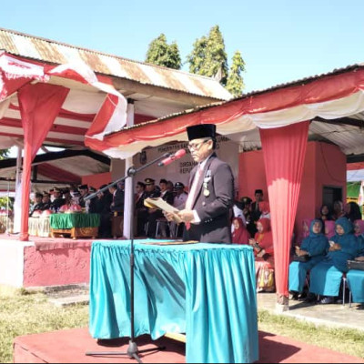 Hadiri Upacara Peringatan HUT Proklamasi Kemerdekaan RI ke-78: A.M.Harsal KUA Gantarang Didaulat Sebagai Pembaca Doa