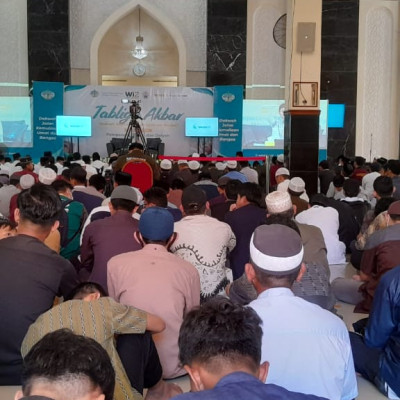 Guru PPTQ An Nail Gowa Ramaikan Tabligh Akbar DPP Wahdah Islamiyah