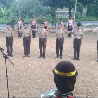 Pramuka Ibrahim- Habibah Gudep 03.135 - 03.136 pangkalan MAS Darul-Qalam Bulukumba Kukuhan Anggota Baru