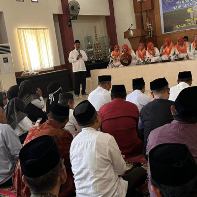 Peringatan Hari Kelahiran Nabi Muhammad SAW  Tahun 1445 H / 2023 M Di Kemenag Kota Makassar