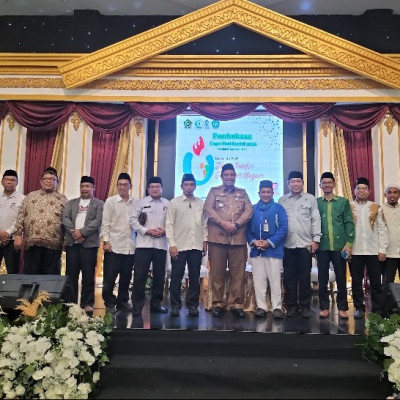 Kakankemenag Maros bersama Jajaran Hadir saat Bupati Menjadi Narasumber Talkshow Expo Hari Santri 2023