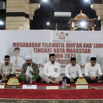 Pembukaan MTQ Lorong Kota Makassar, Kakan Kemenag H. Irman Semangati Peserta 