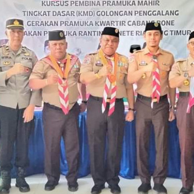 Kepala KUA Timur Hadiri Acara Kursus KMD Kwartir Cabang Bone