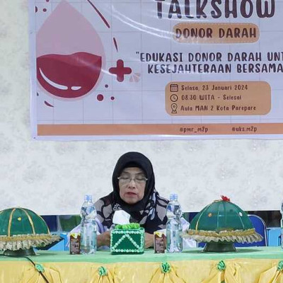 Talkshow Donor Darah di MAN 2 Kota Parepare