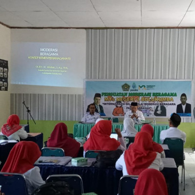 MTsN 2 Bulukumba Gelar Penguatan Moderasi Beragama Dan Sosialisasi SRA