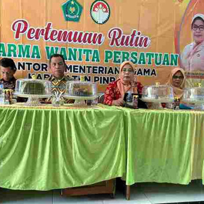 MTsN Pinrang Jadi Tuan Rumah Pertemuan DWP Kemenag Kabupaten Pinrang