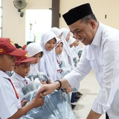 Sinergi Kemenag Gowa Bersama Baznas, 280 Siswa Rayakan Lebaran Yatim