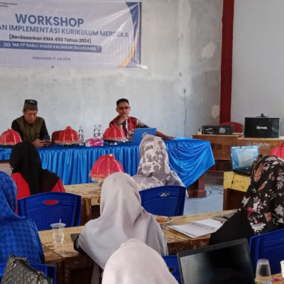 MA Ponpes Babul Khaer Gelar Workshop Penguatan IKM Berbasis KMA 450 Tahun 2024