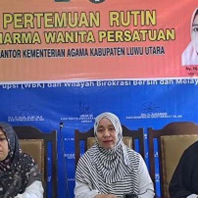 DWP Kementerian Agama Kabupaten Luwu Utara Ikuti Istighosah dan Pengajian Bulanan