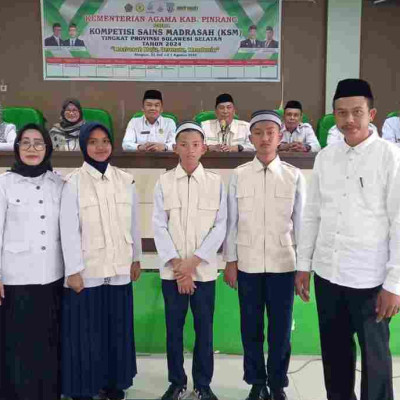 MTs DDI IUJ Lerang-Lerang Pinrang Wakili Sulsel di Tingkat Nasional Kompetisi Sains Madrasah 2024