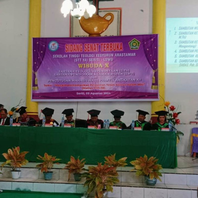 Laksanakaan Tugas Hari Pertama, Kasi Bimas Kristen Hadiri Wisuda di Sekolah Binaan