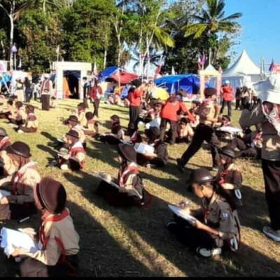 Peserta Pramuka MIN 8 Bone Raih Prestasi di Lomba Kepramukaan