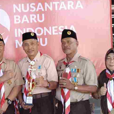 Pembina Pramuka MTsN Pinrang Hadiri Upacara HUT Pramuka Ke-63 Tahun 2024