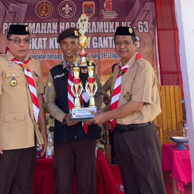 Pasukan Al-Djabbar Scout MA GUPPI Gunung Jati Kembali Raih Juara Umum di Perkemahan Kwarrang Gantarang