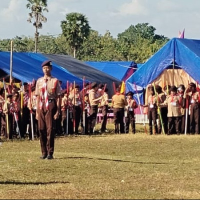 Muh. Azra Cikal, Siswa MTsN 1 Bone Terpilih Sebagai Komandan Upacara Hari Pramuka