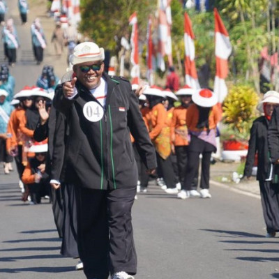 KUA Lamuru Ikut Andil pada Lomba Gerak Jalan Tingkat Instansi Kecamatan Lamuru.