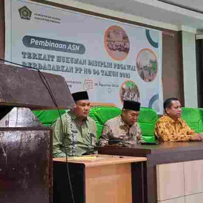 Ratusan ASN Kemenag Pinrang Antusias Ikuti Pembinaan Hukum