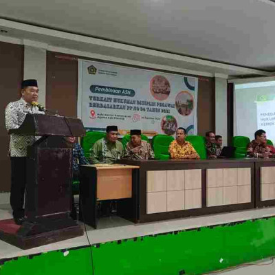 Pembinaan ASN, MA Biharul Ulum Ma'arif Teguhkan Komitmen Disiplin di Kemenag Pinrang