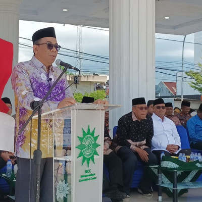 Sambutan pada Kemah Tahfidz, Aminuddin Apresiasi Muhammadiyah yang Telah Nyata Membantu Pemerintah