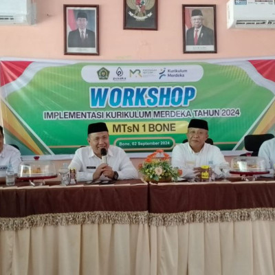 MTsN 1 Bone Gelar Workshop Implementasi Kurikulum Merdeka