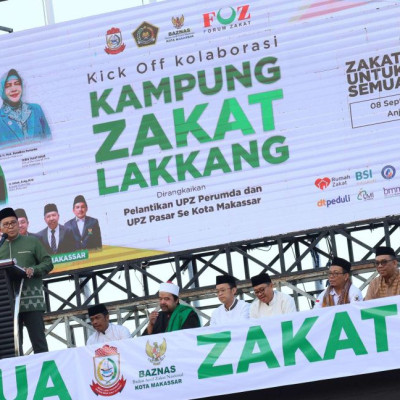 Apresiasi Kick Off Kampung Zakat Lakkang, Kabag TU Kanwil : Bisa Jadi Contoh Bagi Wilayah Lain di Makassar