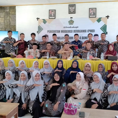 Workshop Moderasi Beragama MIN 4 Bone: Wadah Penguatan Toleransi